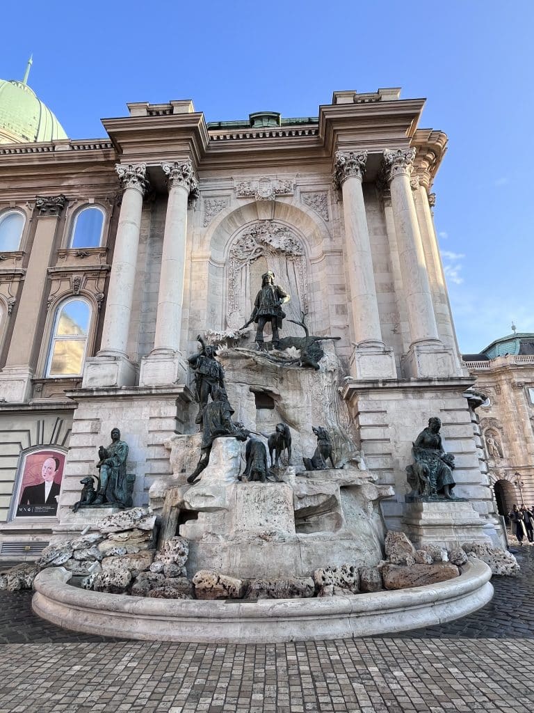 Fountain at Buda Castle Budapest