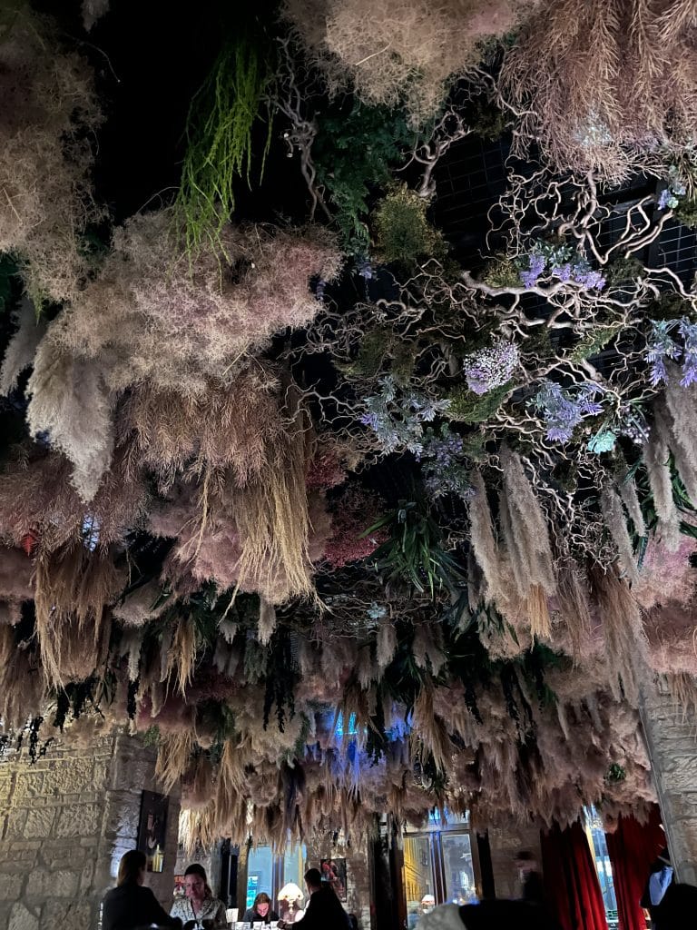 Ceiling of Twentysix restaurant Budapest