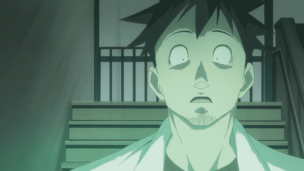 Tetsuo Takahashi looks surprised by a green light