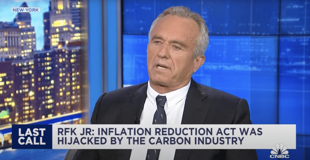 RFK Jr. speaks on Brian Sullivan's "Last Call", aired on CNBC. Credit: CNBC Television/YouTube
