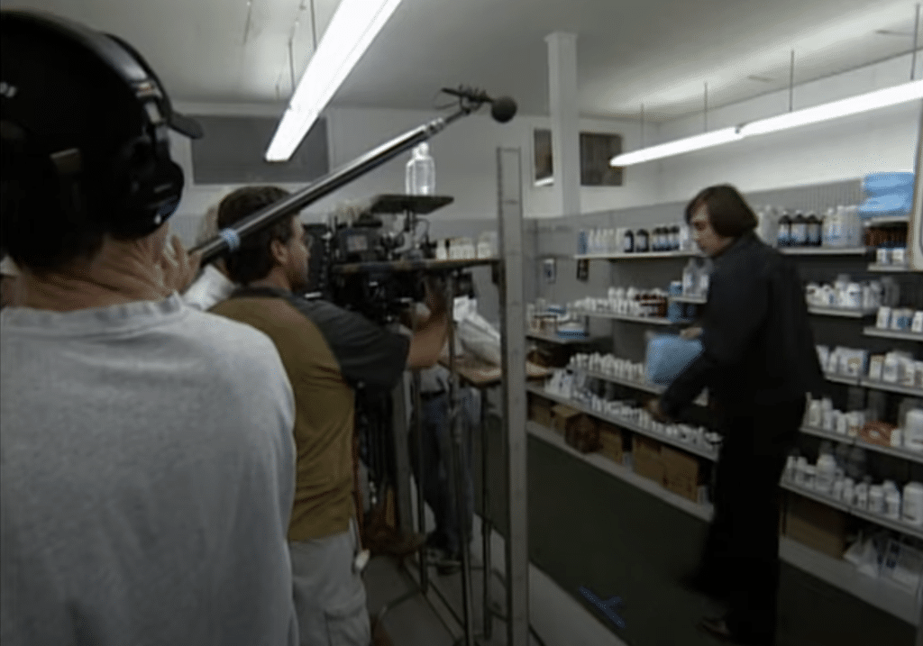A look behind the scenes of No Country, showing Javier Bardem