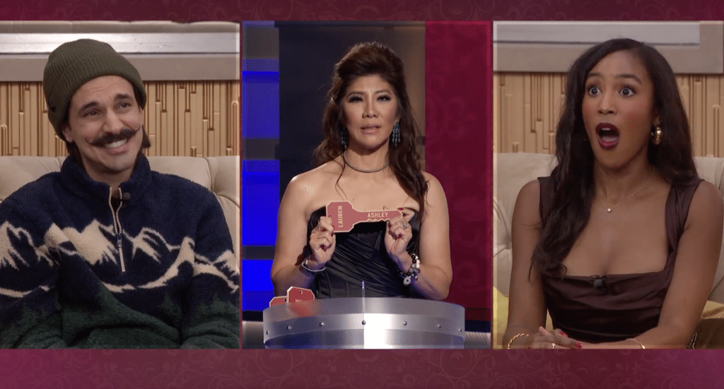 Julie revealing the votes for the winner of 'Big Brother'