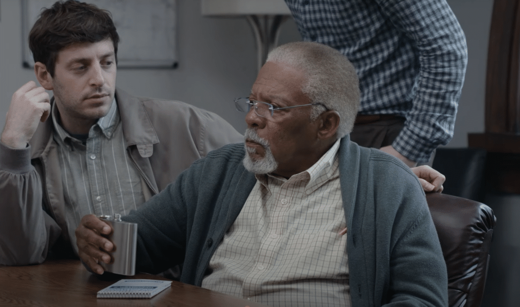 Barry and cast in 'The Paper'