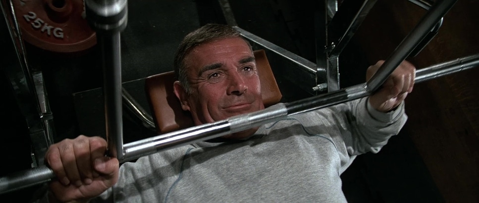 "Heavy, Mr Bond?" . Sean Connery