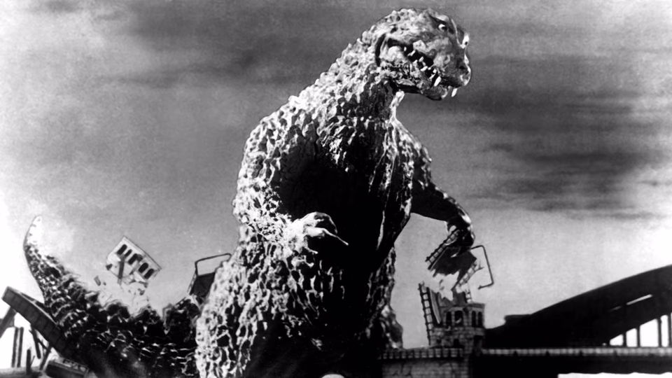 Godzilla's scarred skin.
