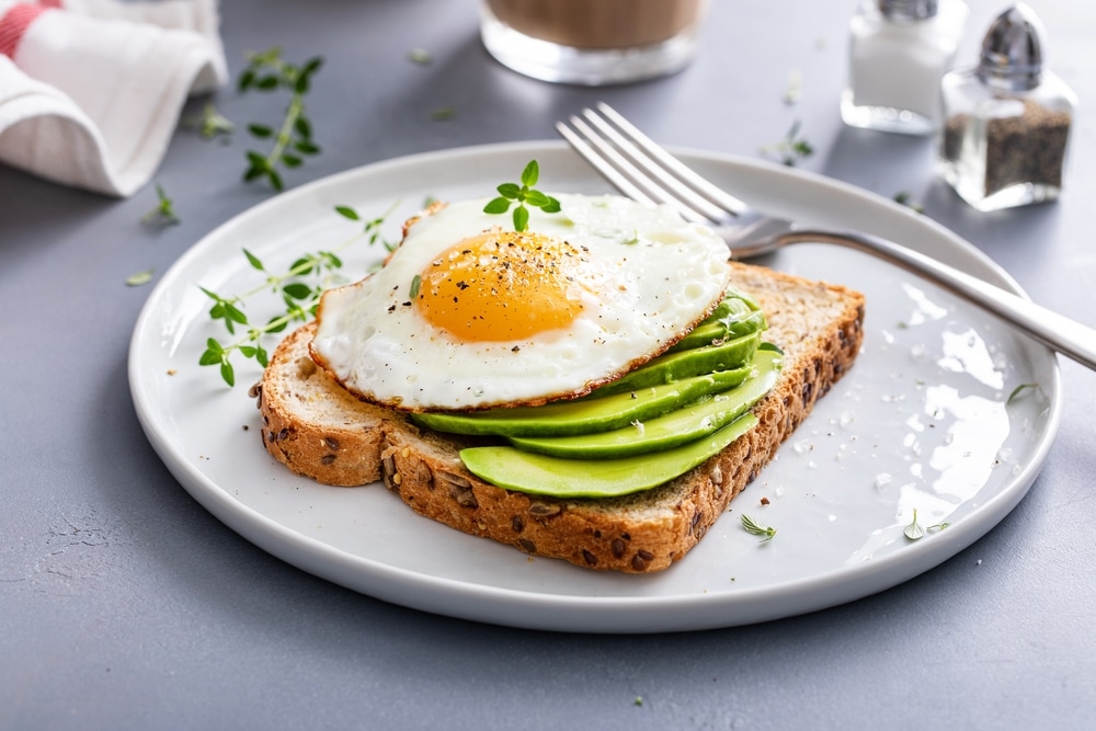 Avocado and egg on toast