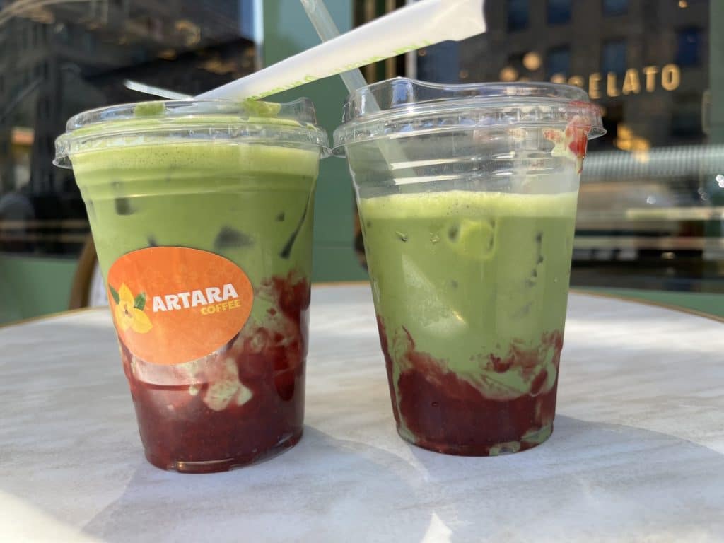 Artara's Coffee's Strawberry Matcha
