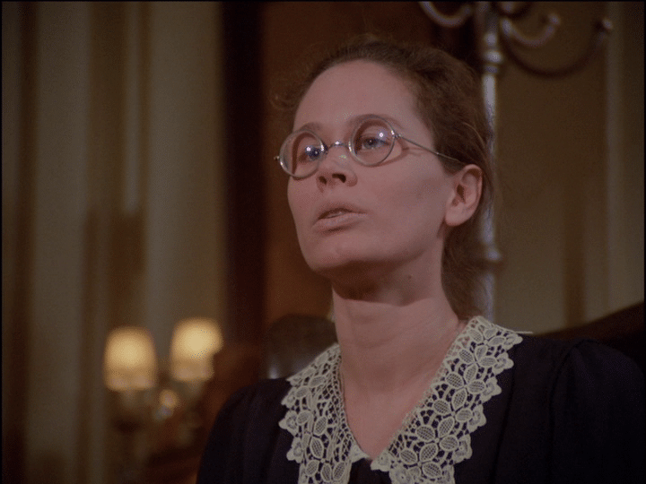 Karen Black as the prudish Millicent in Trilogy of Terror.