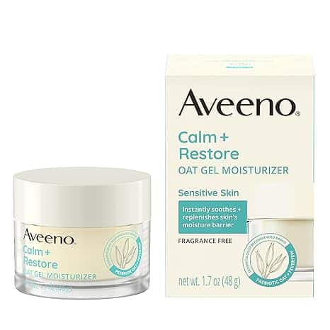 Aveeno Calm + Restore Oat Gel Facial Moisturizer, 1.7 oz