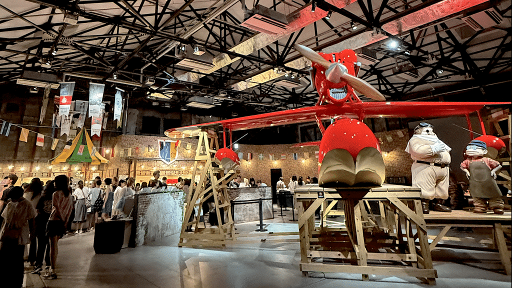 Recreation of Porco Rosso's Plane in Piccolo S.P.A, Studio Ghibli.