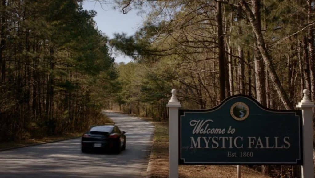 mystic falls, Virginia sign from the vampire diaries