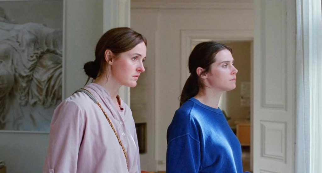 Renate Reinsve and Inga Ibsdotter Lilleaas in "Sentimental Value." (Credit: Neon)