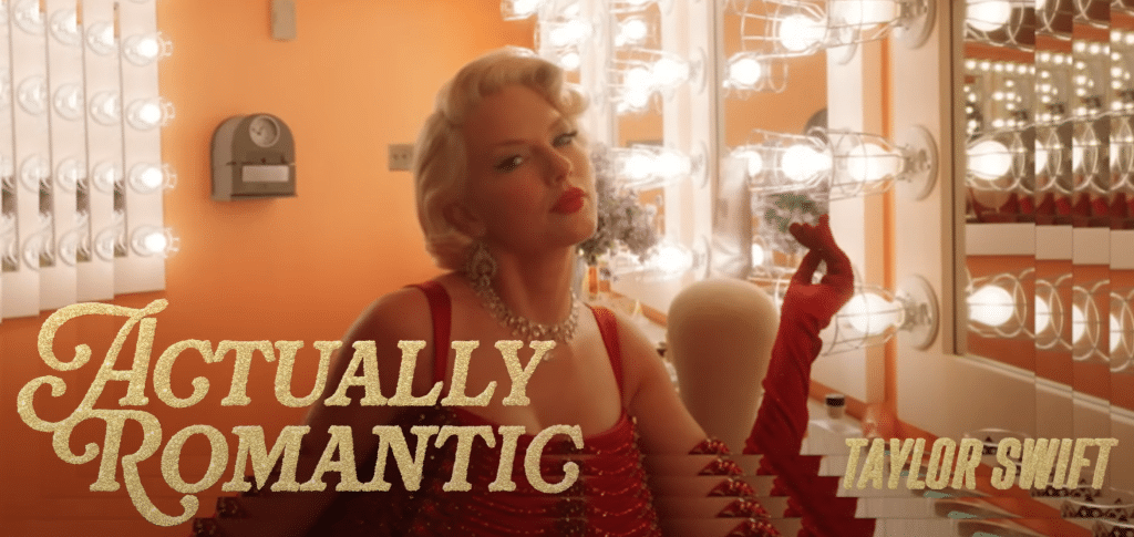 Taylor Swift - Actually Romantic (Lyric Video) screenshot