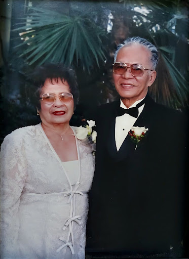 Dionesia "Sesiang" Elguira Rufo and Romulo "Moling" Rufo, October, 1999