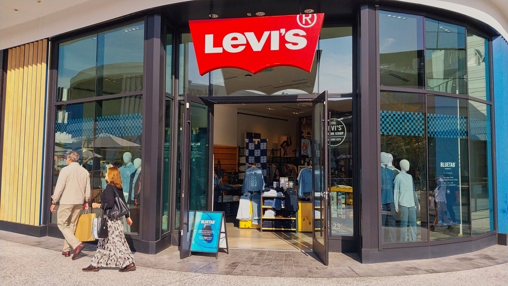 The front of a Levi's store.
