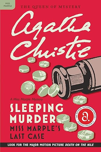 Book cover of Agatha Christie's Sleeping Murder (1976). the novel is featured as a recommendation in the article titled: 8 female-authored detective novels you need to read.