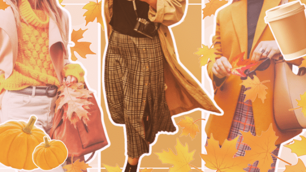 Fall fashion collage.