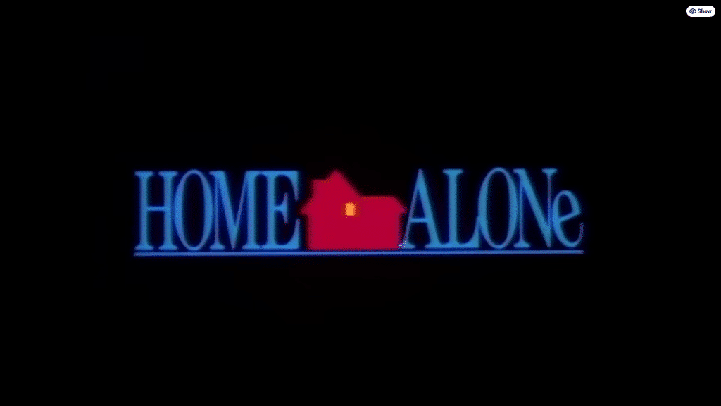Film title card, "Home Alone" Rotten tomatoes, Youtube