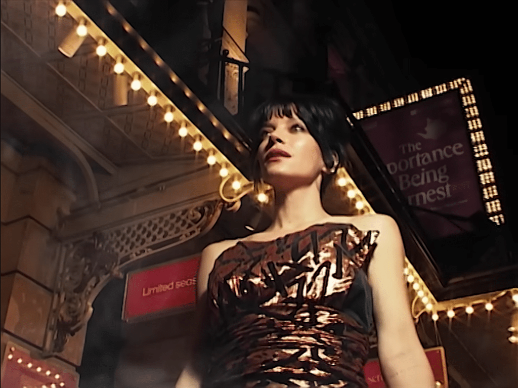 Lily Allen in the visualizer for "West End Girl"