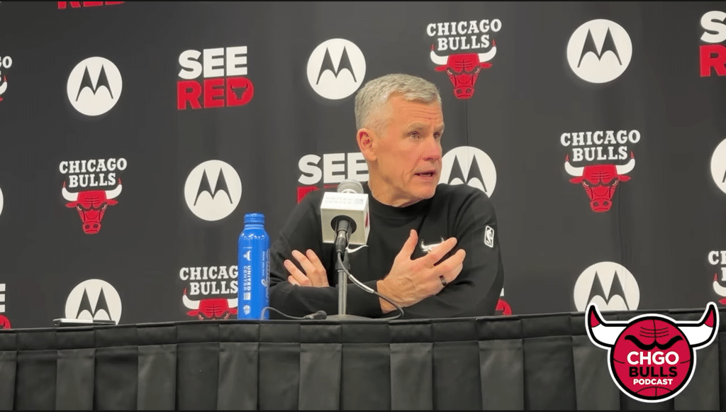 Bulls Head Coach Billy Donovan speaks to the media following a 121-117 defeat to the San Antonio Spurs.
