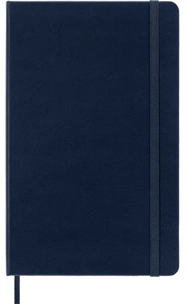 navy blue notebook