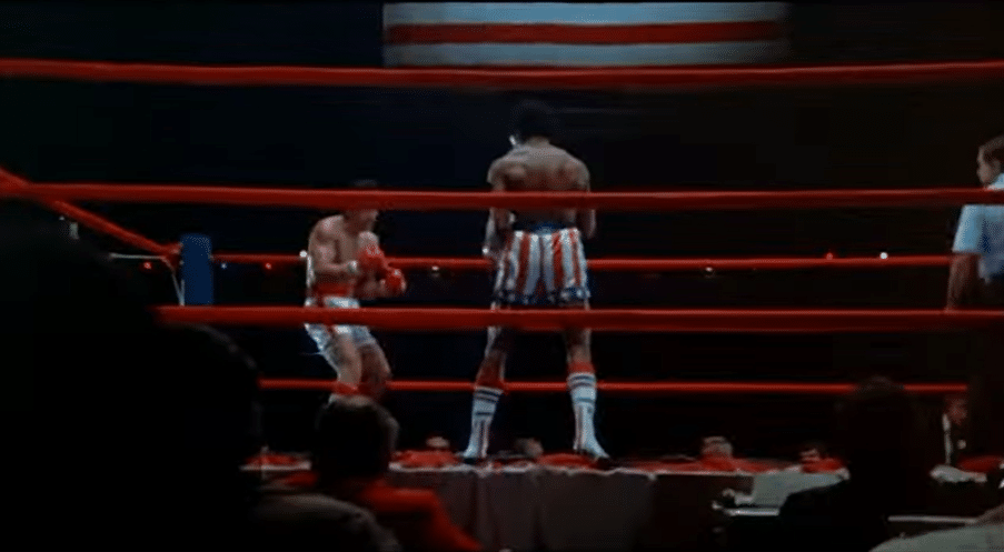 Two men in a boxing ring