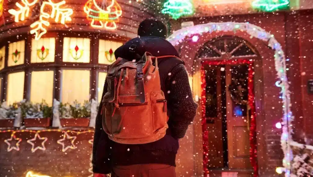 Asa Butterfield in "Your Christmas or Mine" directed by Jim O'Hanlon for Amazon Studios.