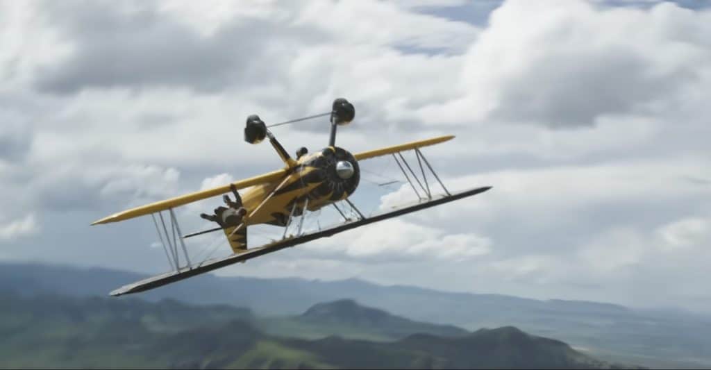 The famous plane scene from "Mission: Impossible — The Final Reckoning." (Credit: Paramount Pictures)