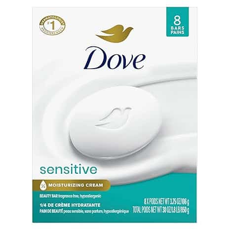 8-Pack Dove Beauty Sensitive Skin Bar (Credit: Amazon)