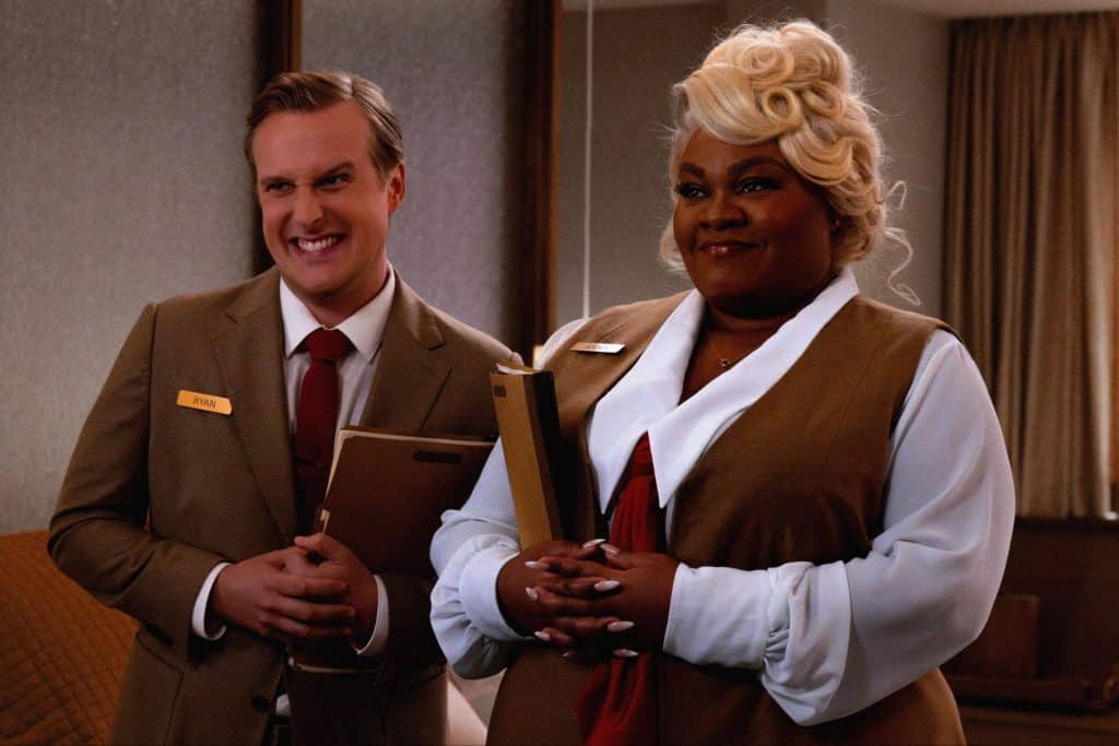 John Early and Da'Vine Joy Randolph. (A24)
