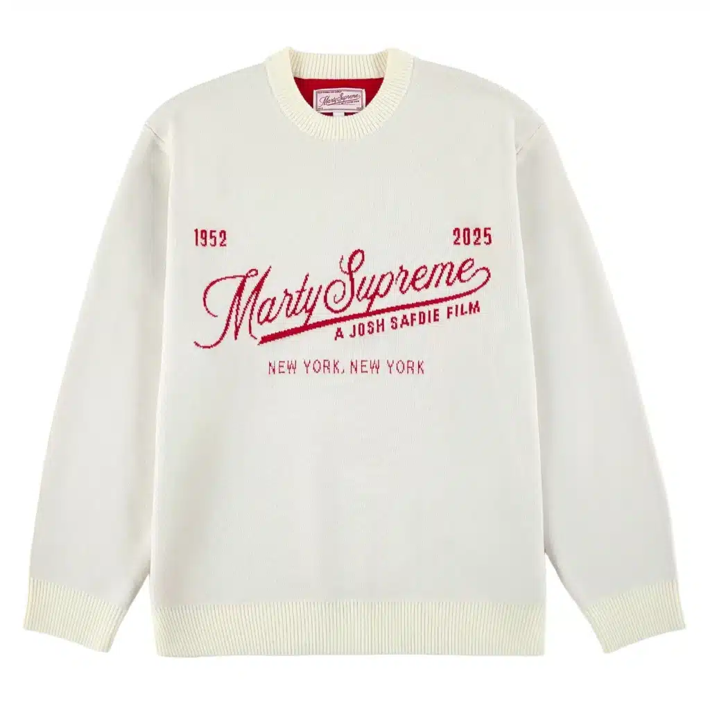 MARTY SUPREME JACQUARD SWEATER (Credit: Golf Wang)
