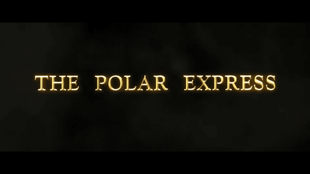 The polar express title card.