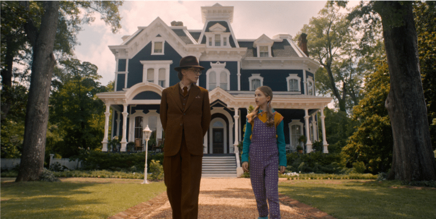 Nell Fisher and Jamie Campbell Bower in 'Stranger Things' Season 5.