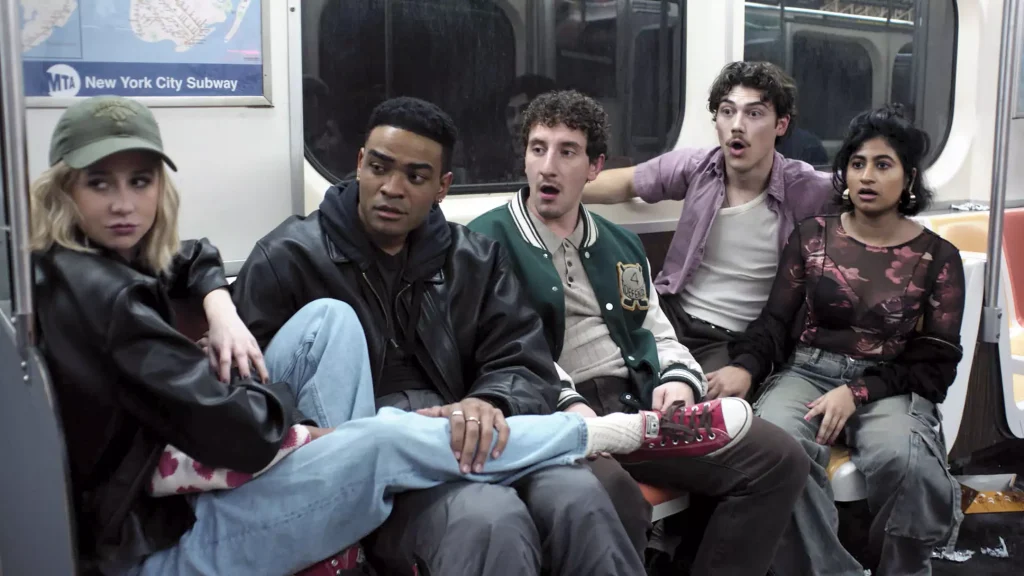 Billie, Anton, Samir, Paul Baker, and Issa in Adults. (FX)