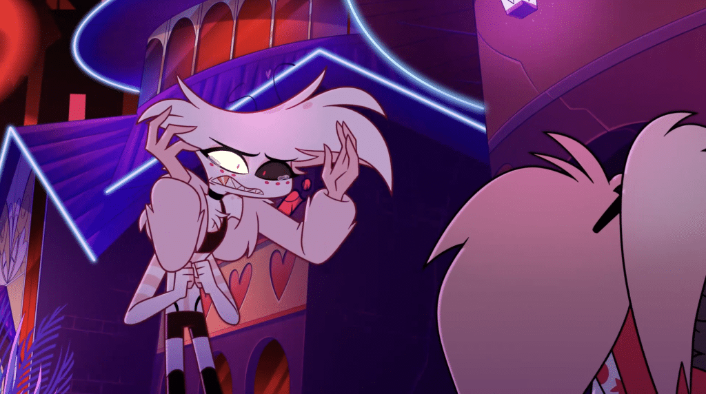 The scene where Angel feels anguish and is compelled to return to his boss