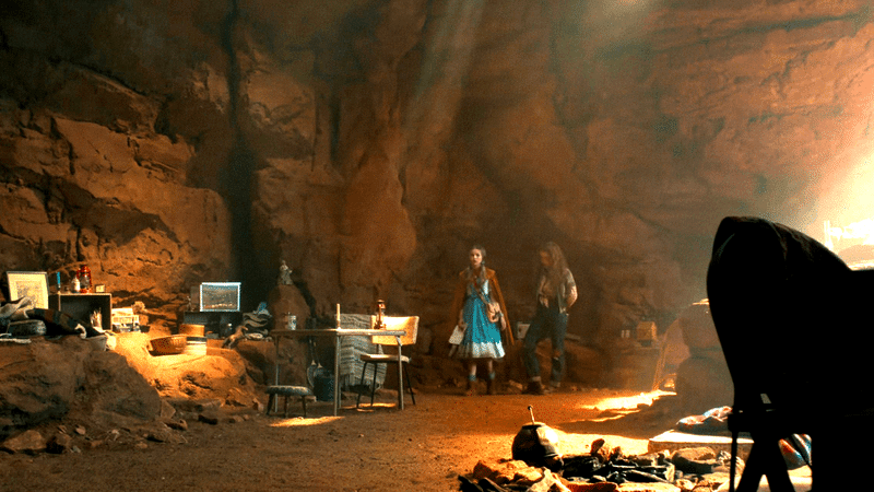 Max and holly in cave- stranger things