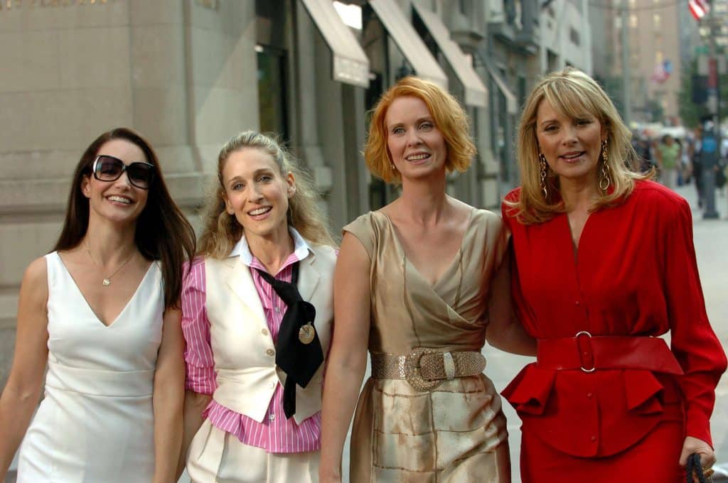 Charlotte York, Carrie Bradshaw, Miranda Hobbes, and Samantha Jones in Sex and The City. (NY Daily News via Getty Images, Richard Corkery)