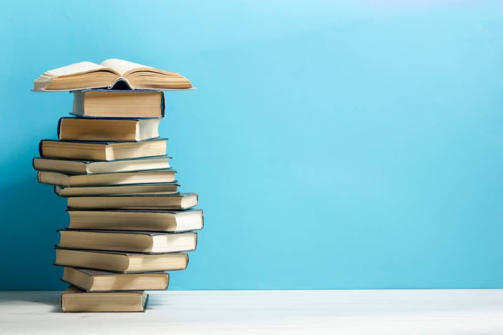 Stack of thirteen books