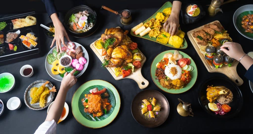 A table full of dishes from around the world