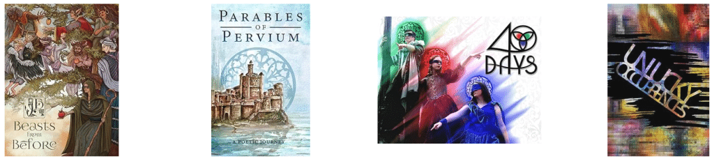 Images of the covers of Jacob Wiant's published works as of January 2026.