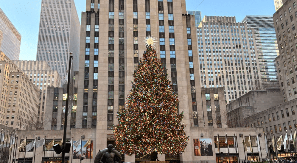 Rockefeller Center with View of the tree