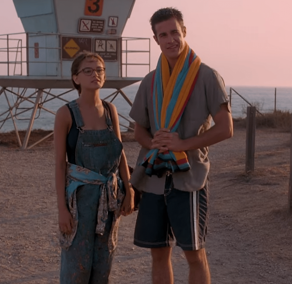Zach and Laney hanging out at the beach with his friends. Photo Credit: YouTube/Boxoffice Movie Scenes