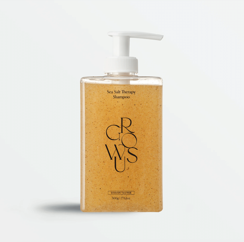 A stock photo of GROWUS Sea Salt Therapy Shampoo.