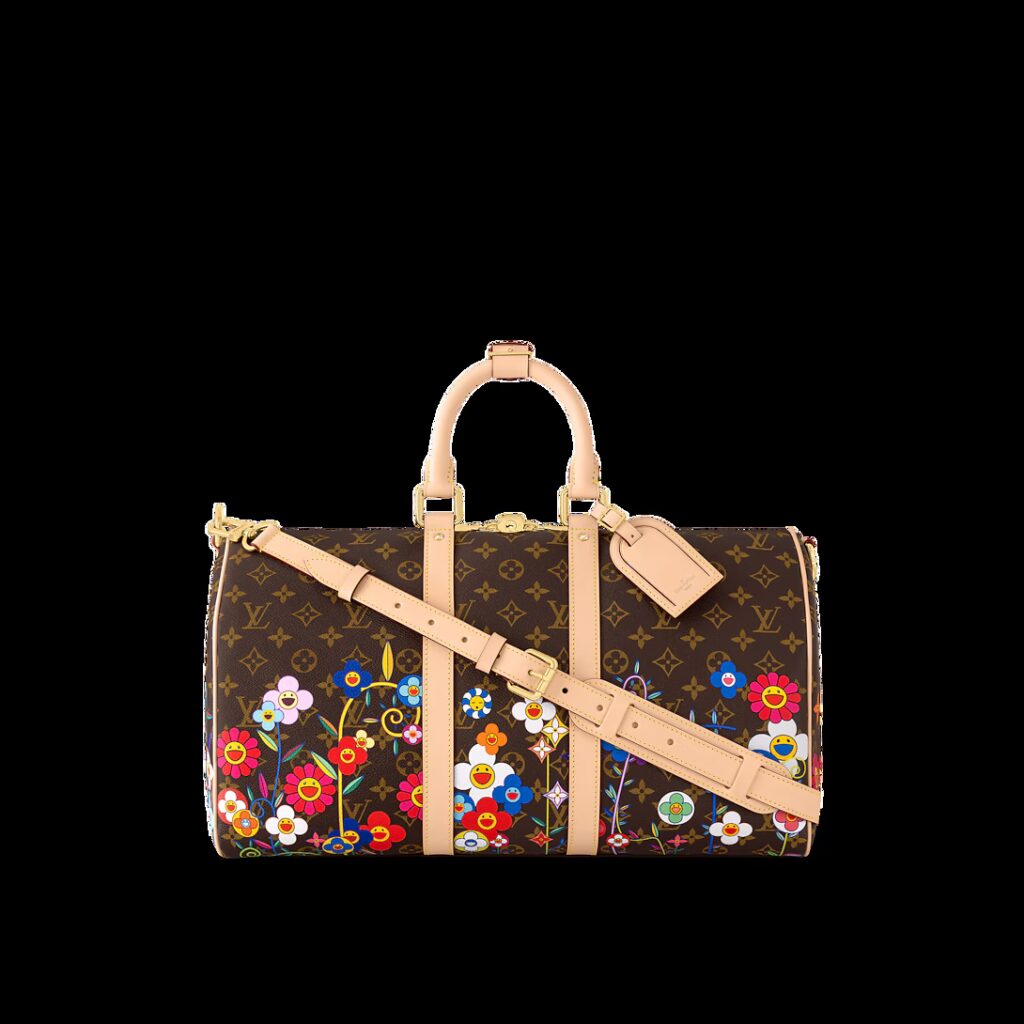 The LV x TM Keepall Bandoulière 45 in Murakami design (Credit: Louis Vuitton)