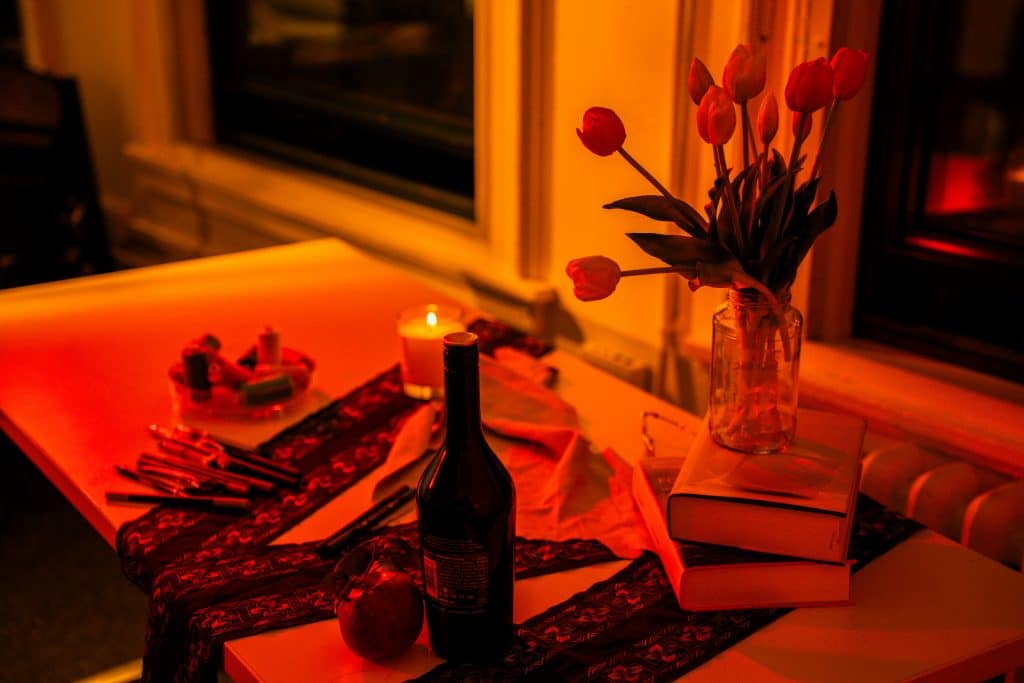 a fancy valentine dinner