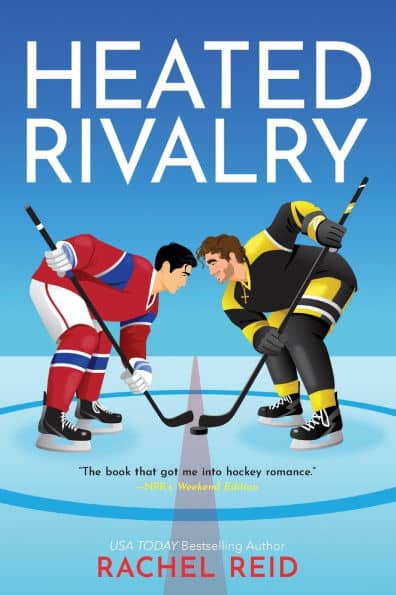 Promotional book cover of Rachel Reid's Heated Rivalry, book 2 in the Game Changers Series.