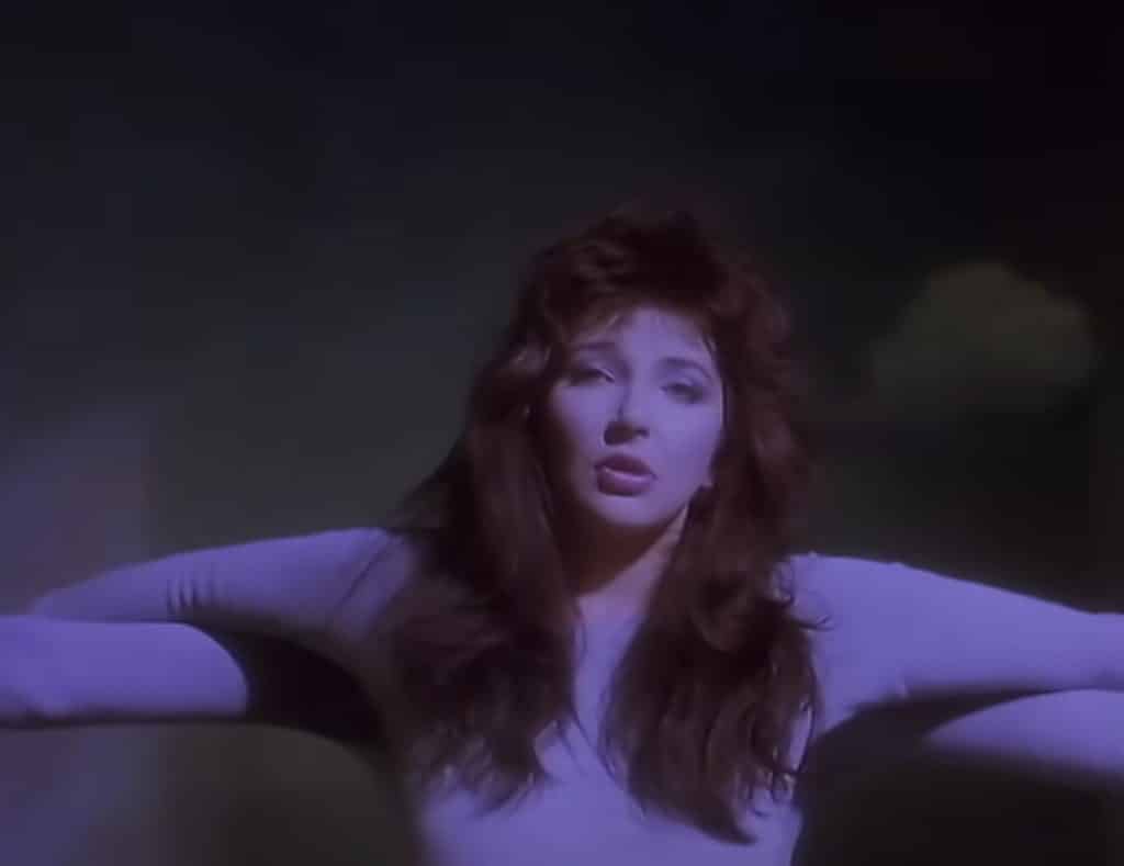 Kate Bush in the running up that hill music video