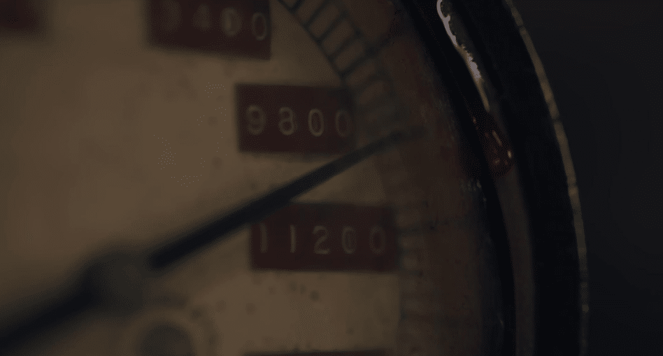Image of a measurement metre with blood dripping down its glass casing.