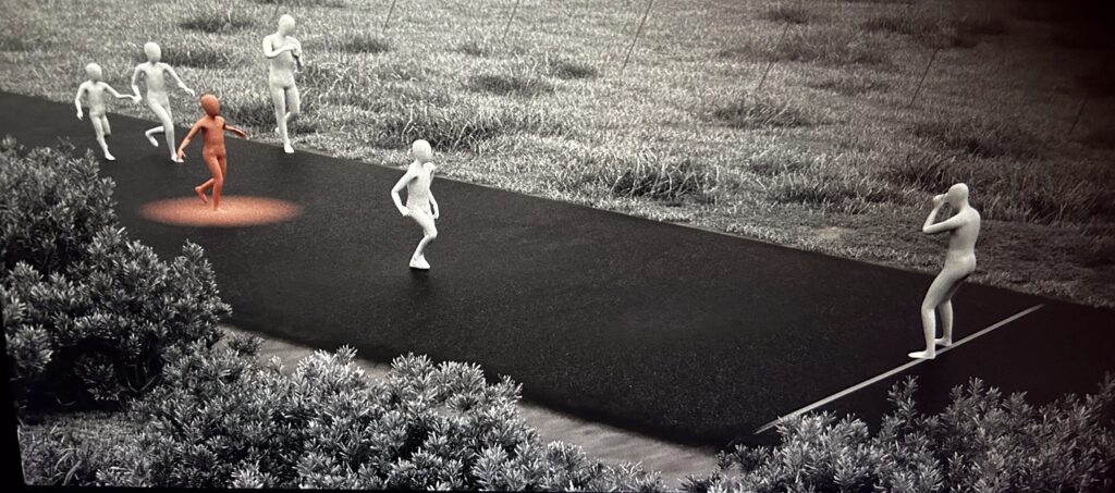 A 3D rendering of the "Napalm Girl" investigation.