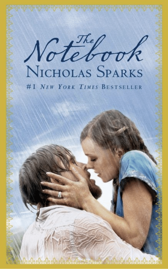 Product Image of the book "The Notebook" by Nicholas Sparks.